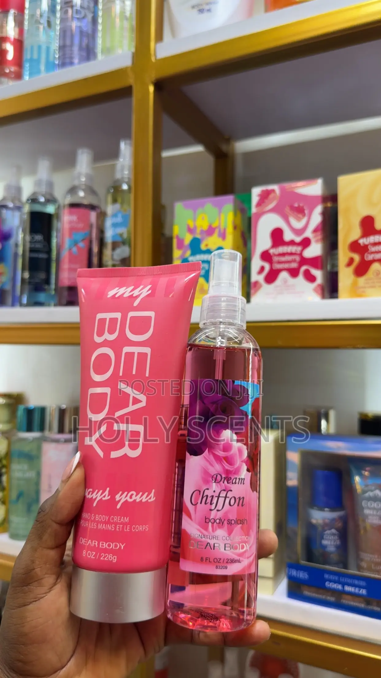 Body Lotion and Body Splash