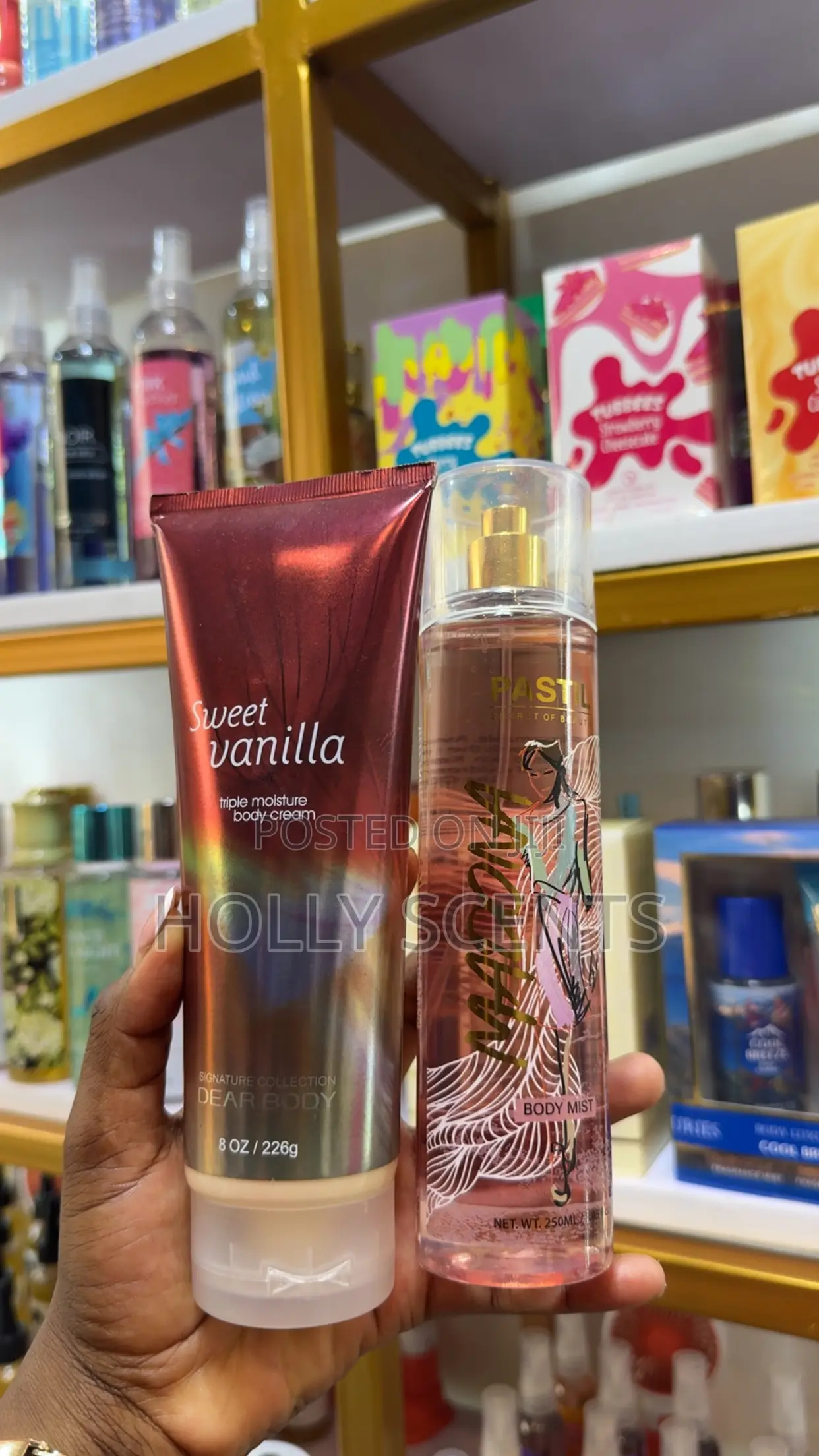 Body Lotion and Body Splash