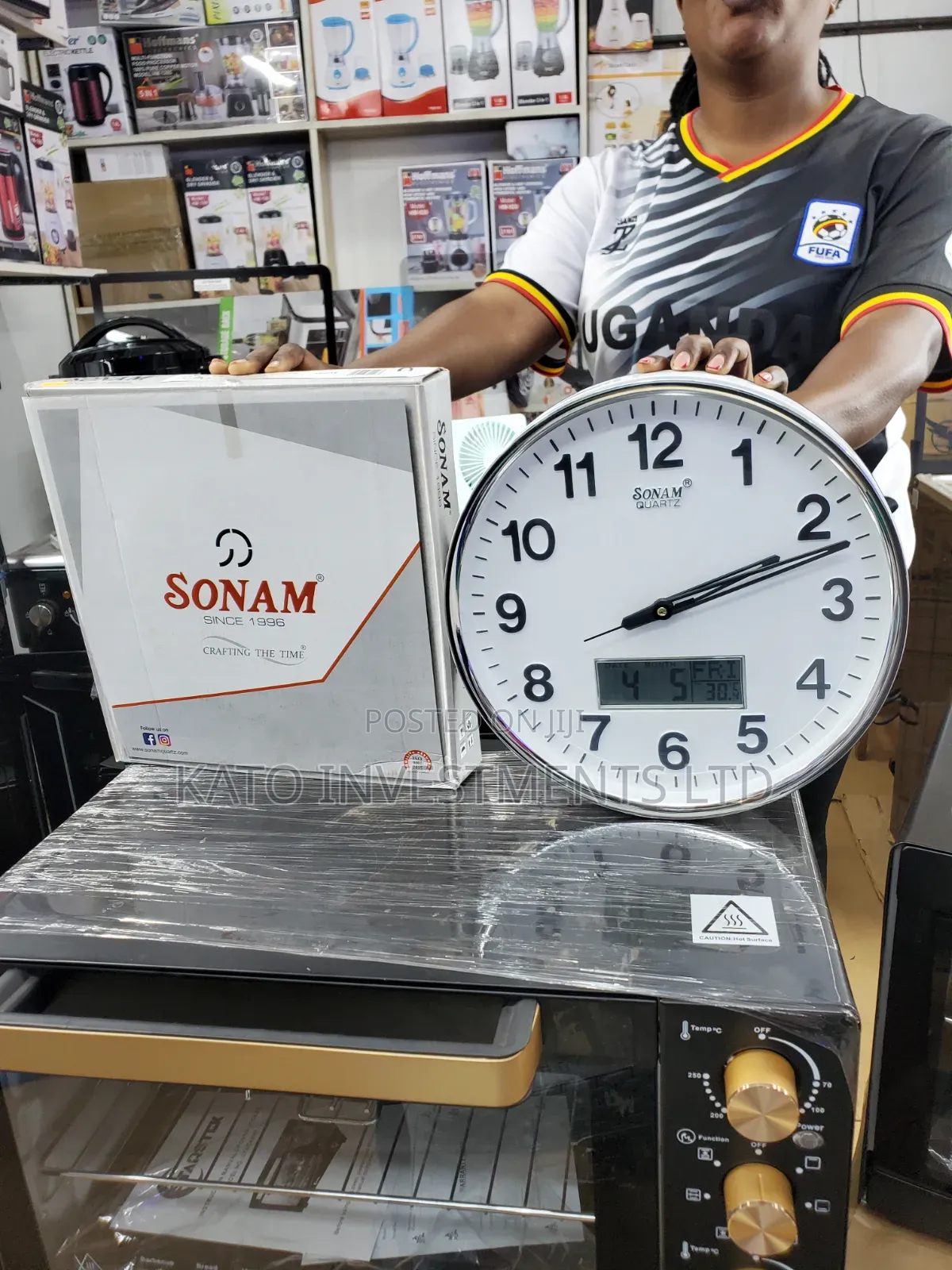 Sonam Analong and Digital Wall Clock