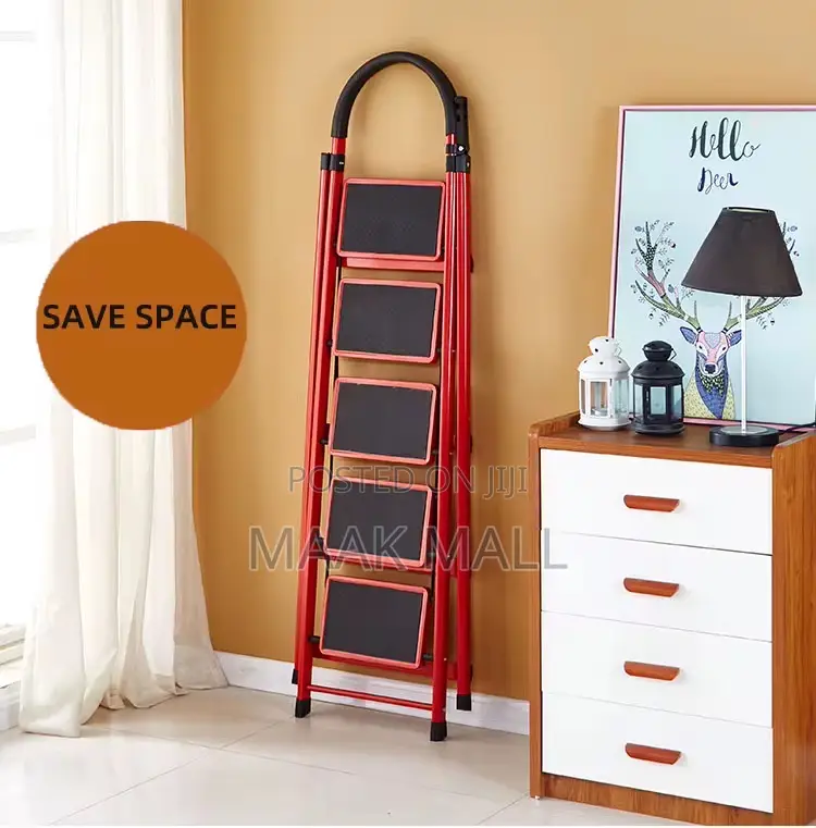 4-step Foldable Stool Ladder – Safe, Strong Amp; Space-saving