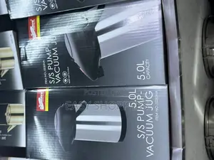 Stainless Steel Vacuum Jug Dispenser With a Pump Mechanism 5 Liters