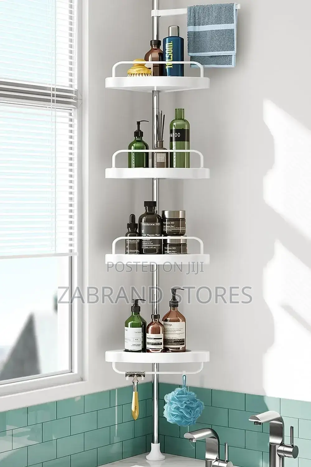 4-Tier Bathroom Corner Space Saver Rack