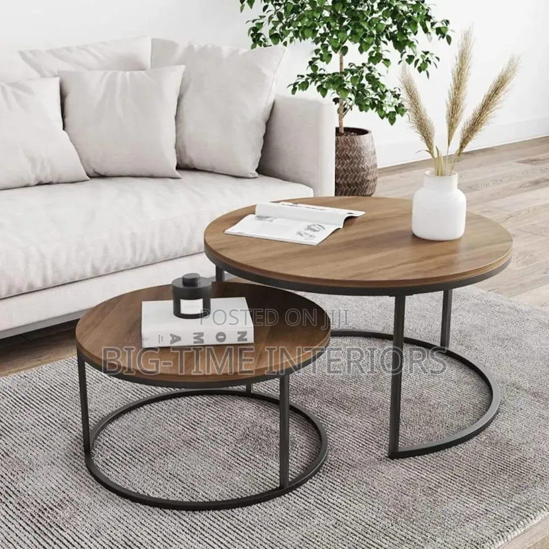 Modernized 2in1 Round Center Table Set