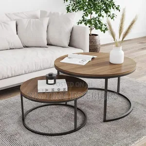 Modernized 2in1 Round Center Table Set