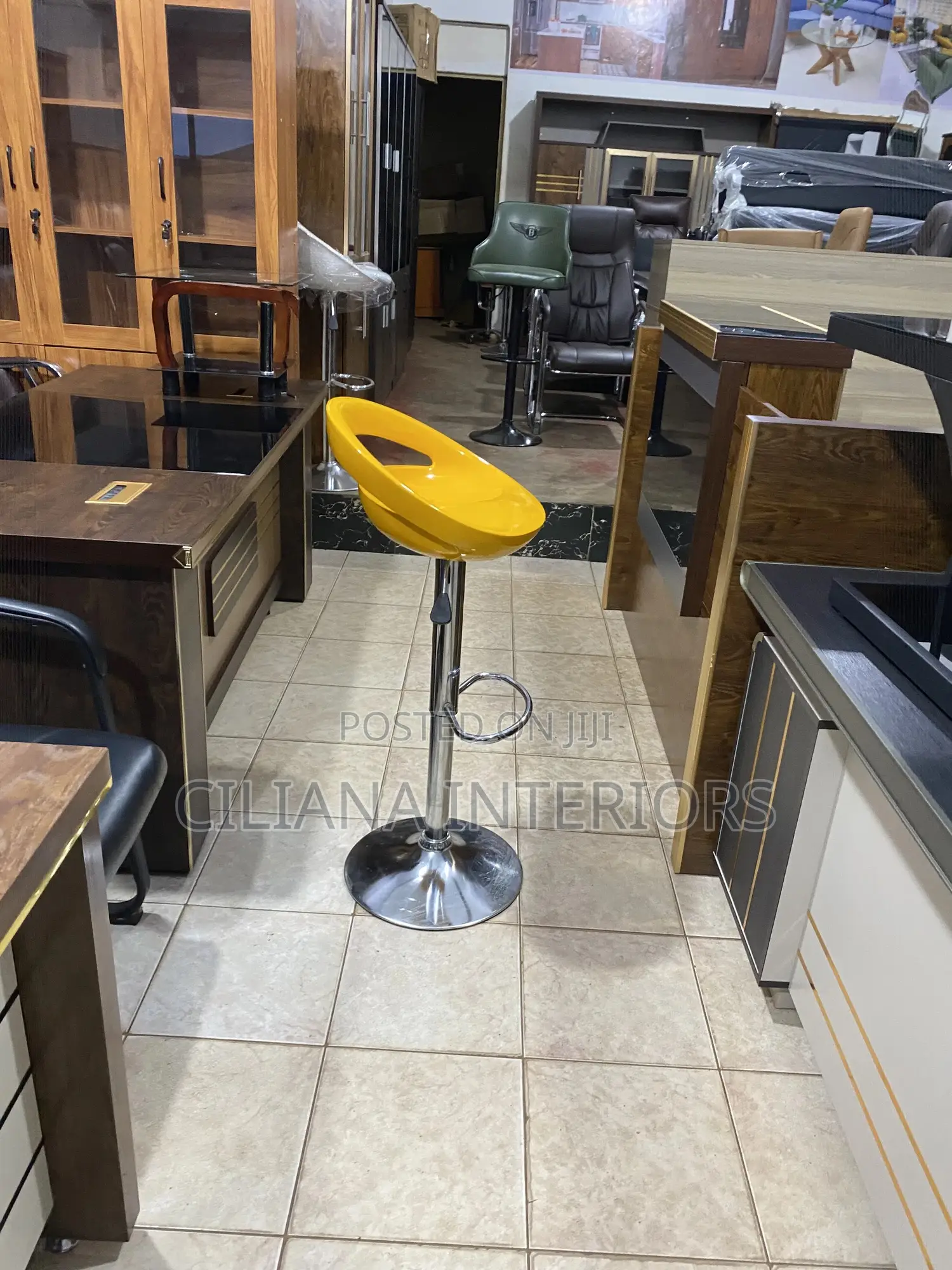 Yellow Plastic Stool