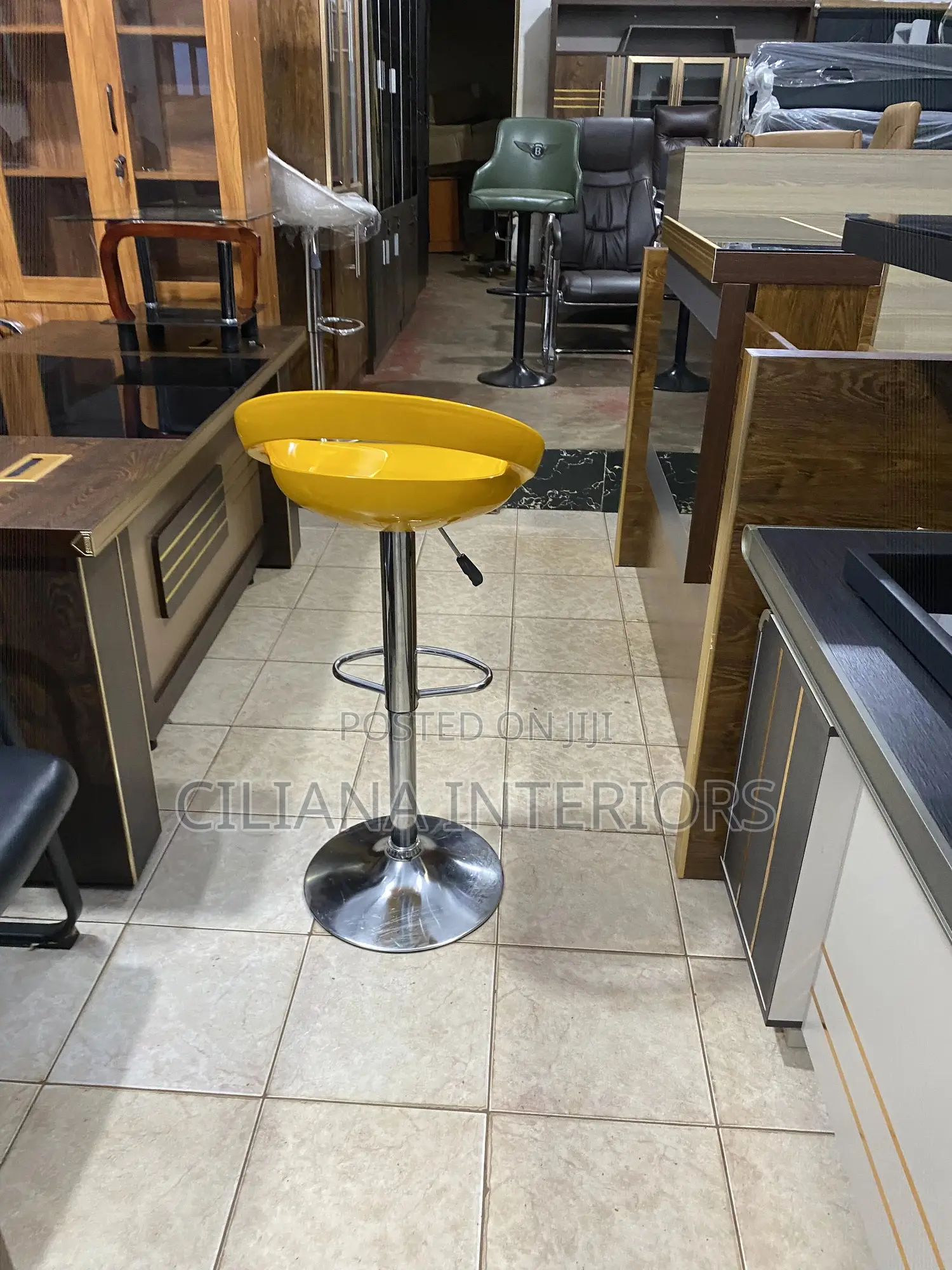 Yellow Plastic Stool