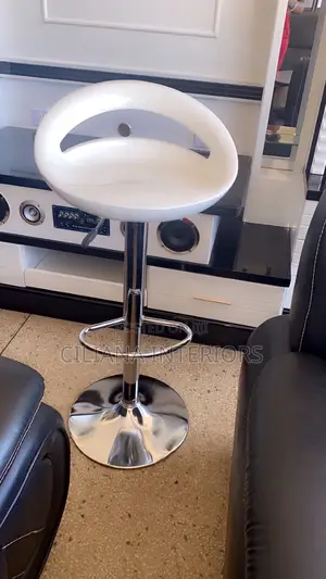 White Plastic Bar Stool