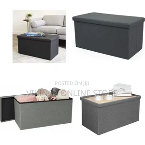 Versatile Folding Storage Ottoman / Bench (76 X 38 X 38 Cm)