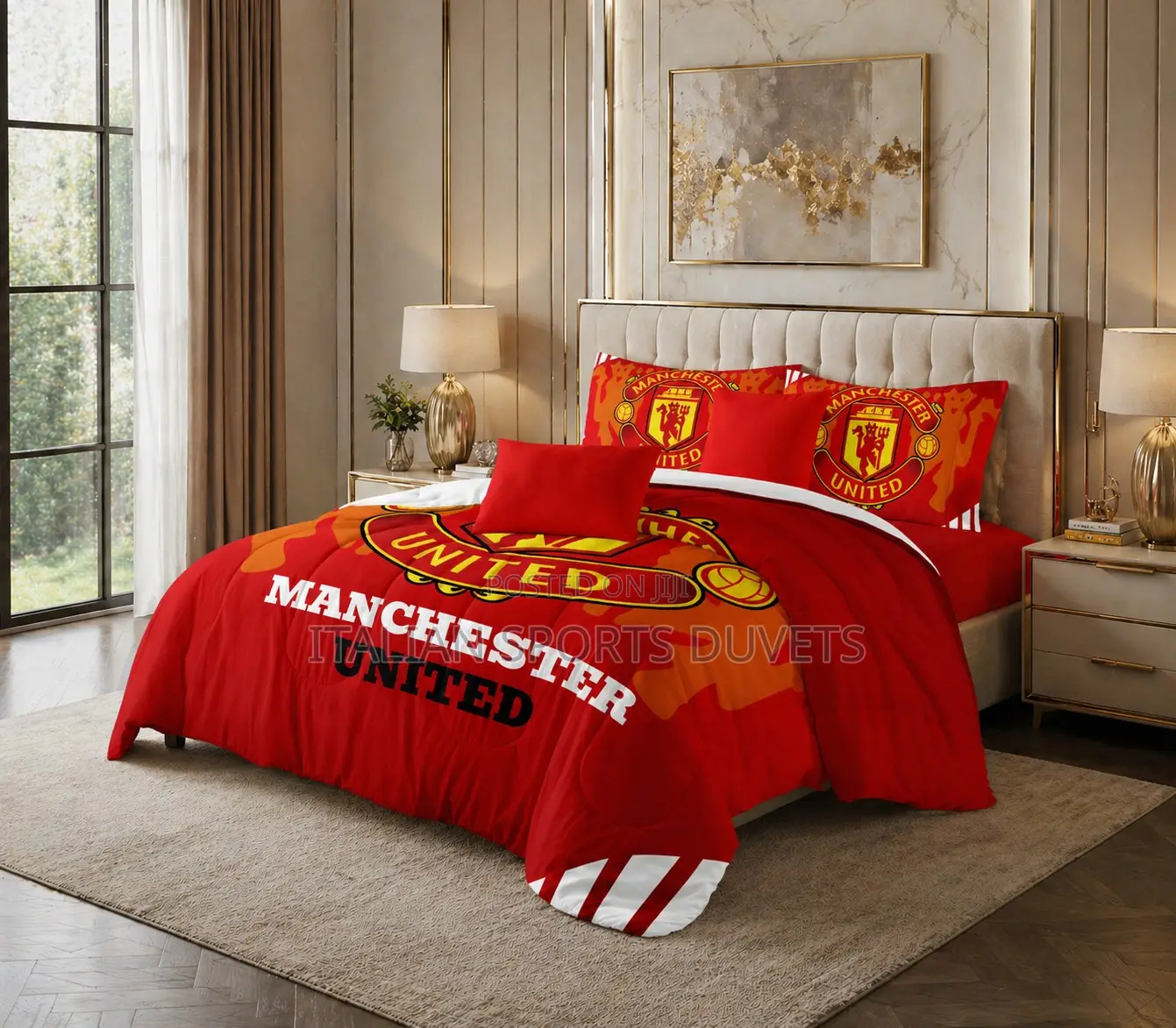 Premium Manchester United Duvet Sets (Available in 5x6 6x6 Sizes)