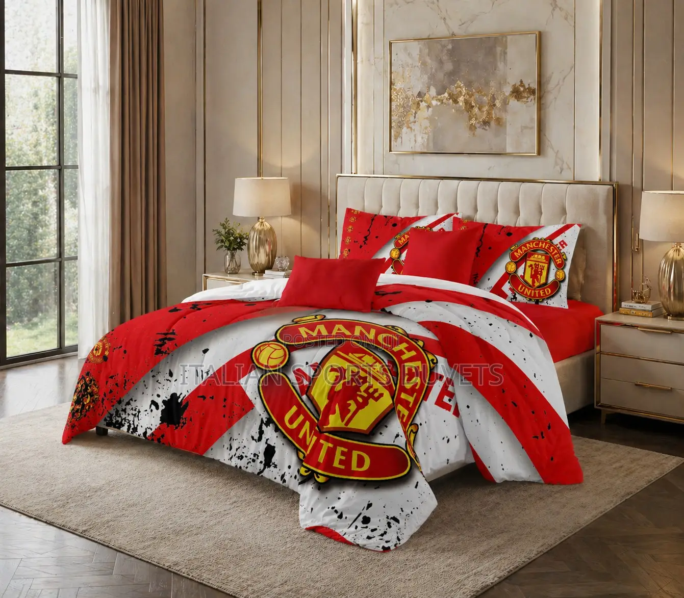 Premium Manchester United Duvet Sets (Available in 5x6 6x6 Sizes)