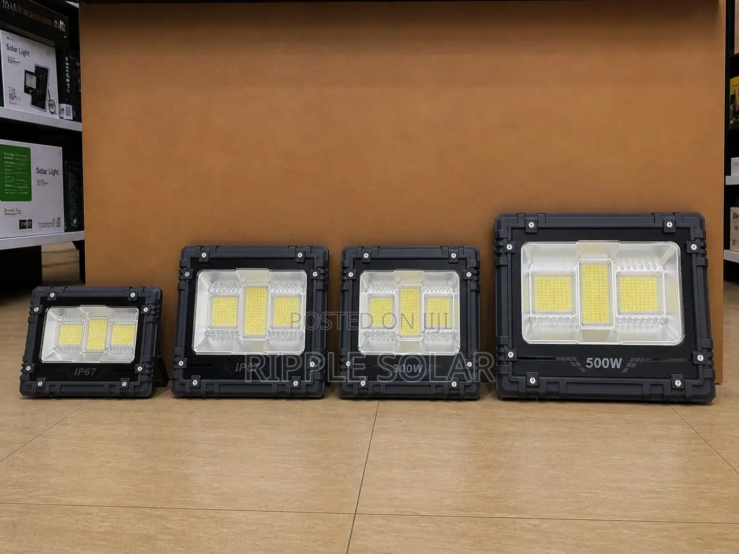 200w 300w 500w Solar Flood Lights Ip67 Waterproof Security Kampala