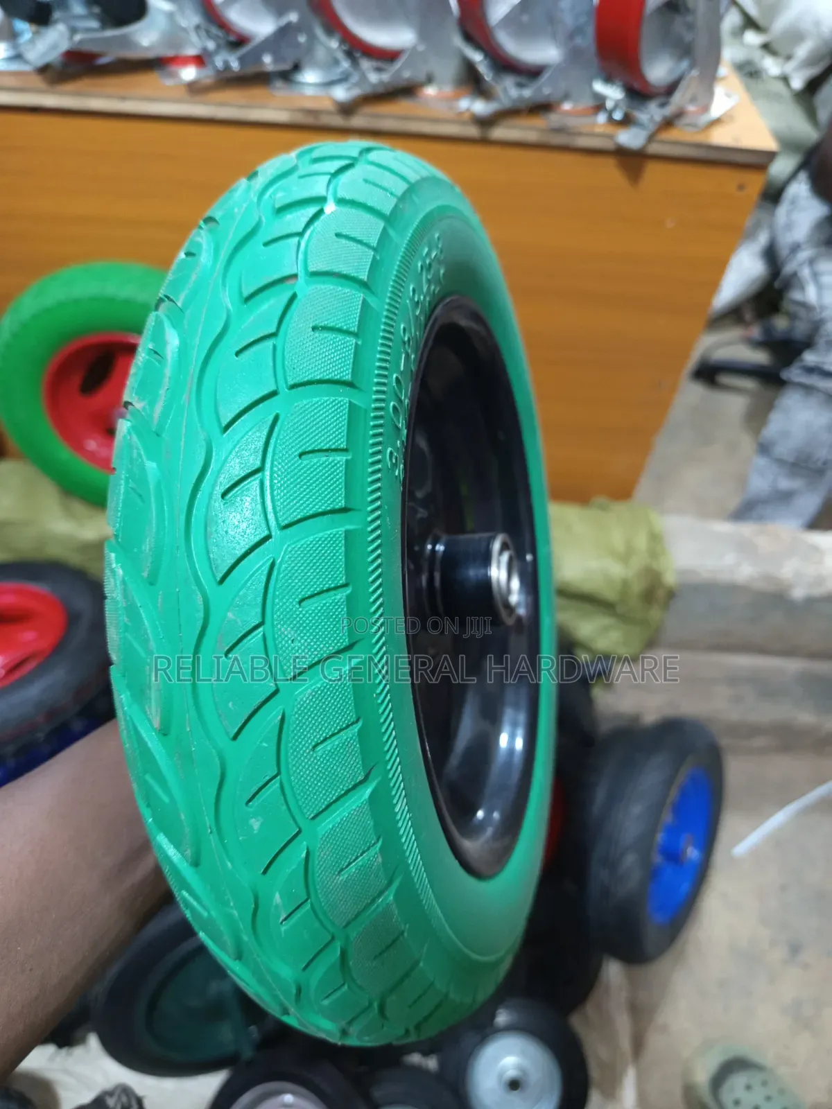 Wheel Barrow Tyre Heavy Duty Use Green