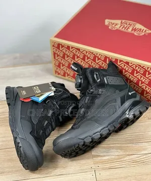 Black Van Boots Shoes Men's