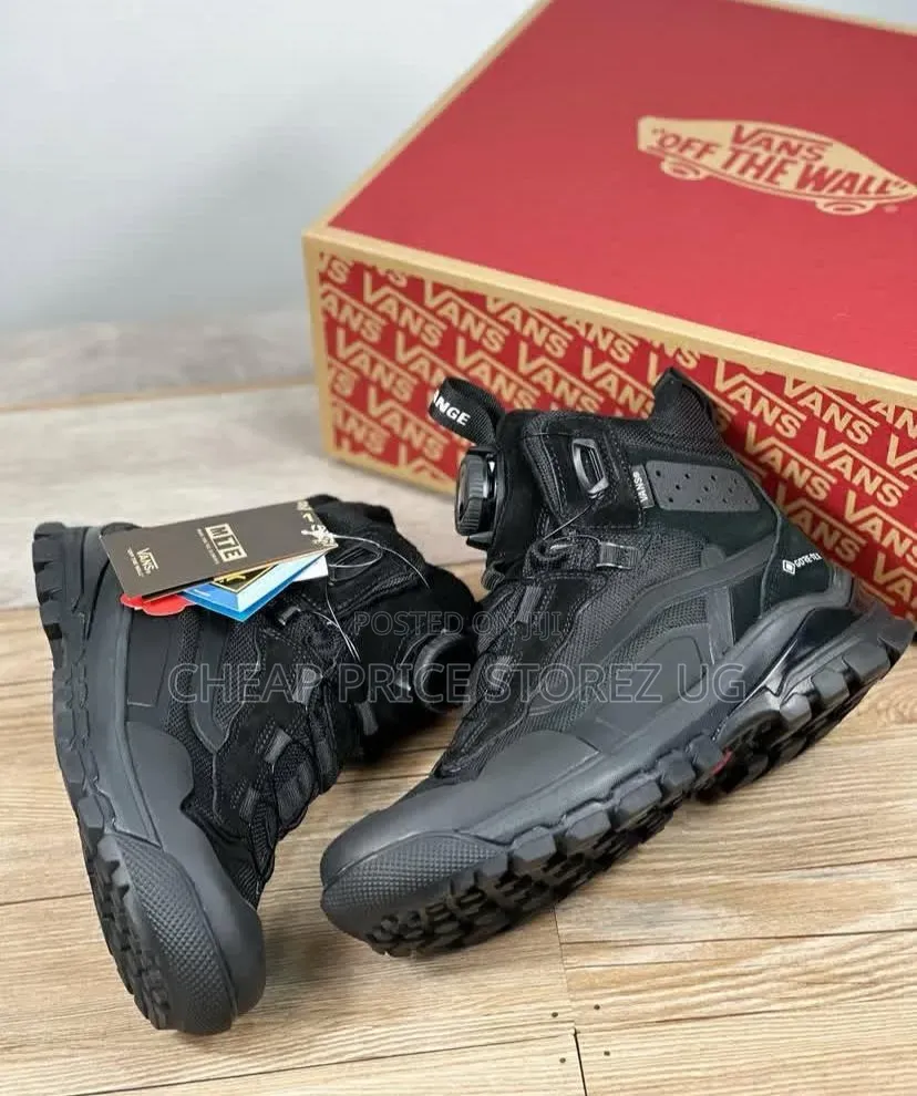 Black Van Boots Shoes Men's