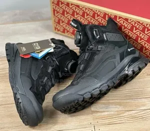 Black Van Boots Shoes Men's