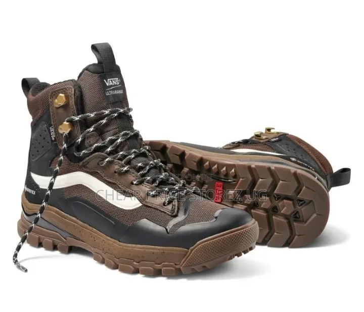 The Vans Ultrarange Exo Hi Gore-Tex Boots in the Demitasse/Dark Gum