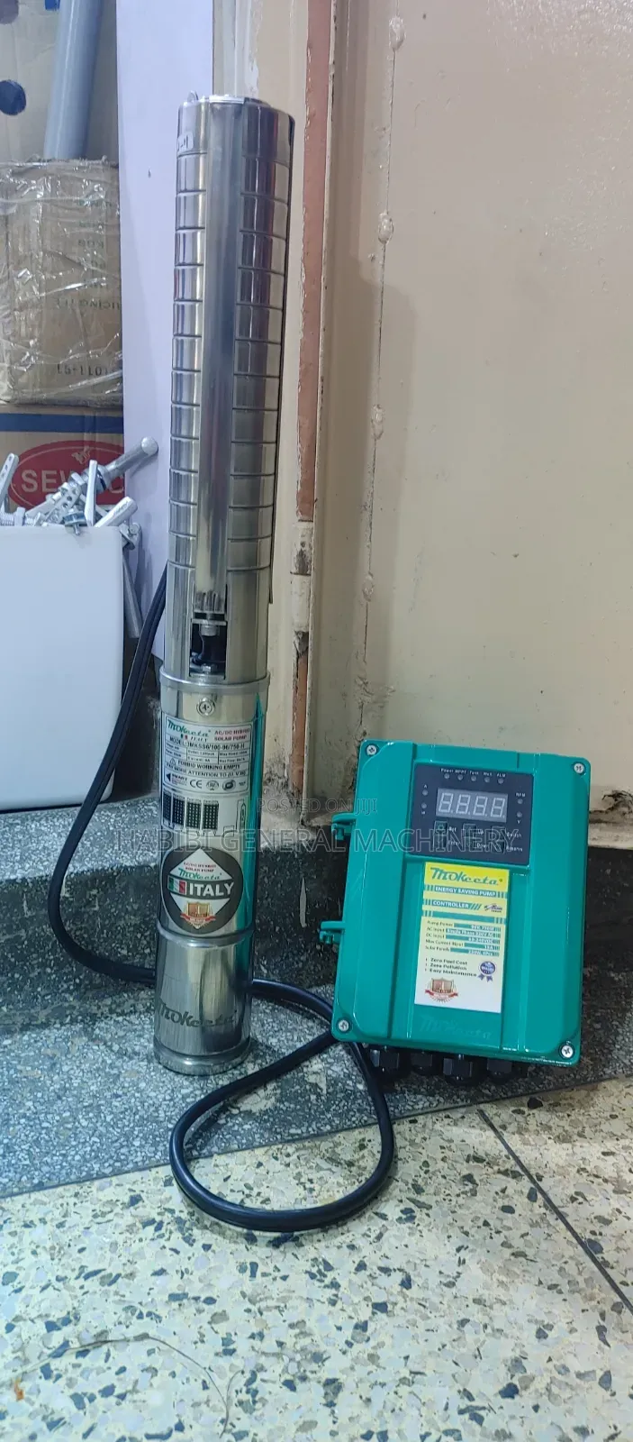 Made in Italy/High Quality 100m Submersible Ac/Dc Hybrid Water Pump