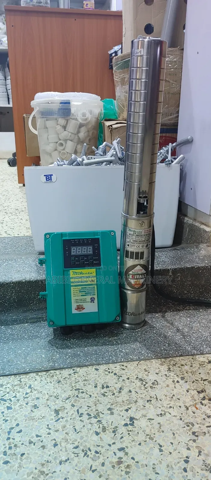 Made in Italy/High Quality 100m Submersible Ac/Dc Hybrid Water Pump