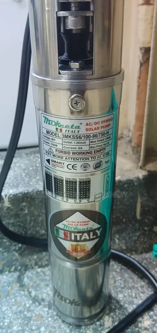 Made in Italy/High Quality 100m Submersible Ac/Dc Hybrid Water Pump