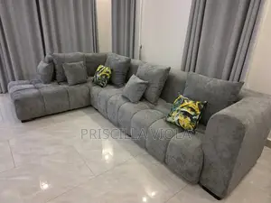 L Shaped Chair With High Density-5 Seater