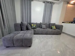 L Shaped Chair With High Density-5 Seater