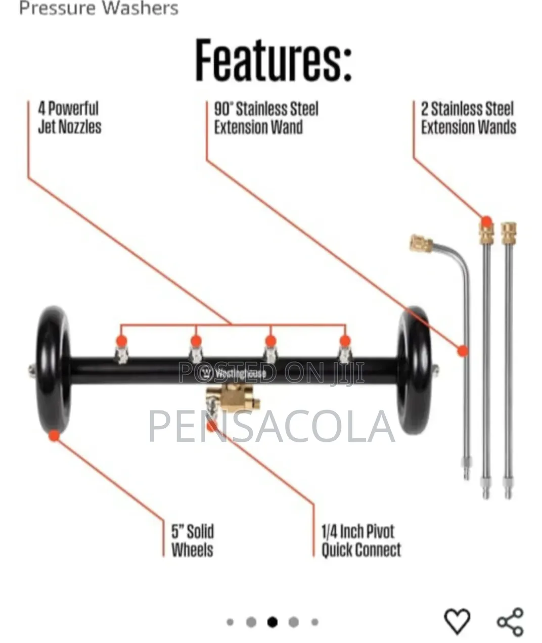 Undercarriage / Pressure Washer Accessory