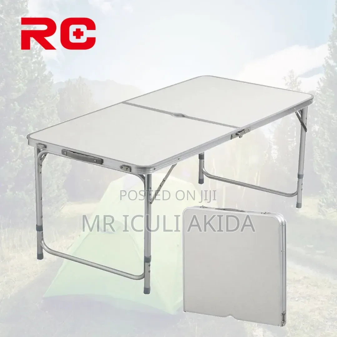 Portable Aluminum Folding and Height Adjustable Camping Table