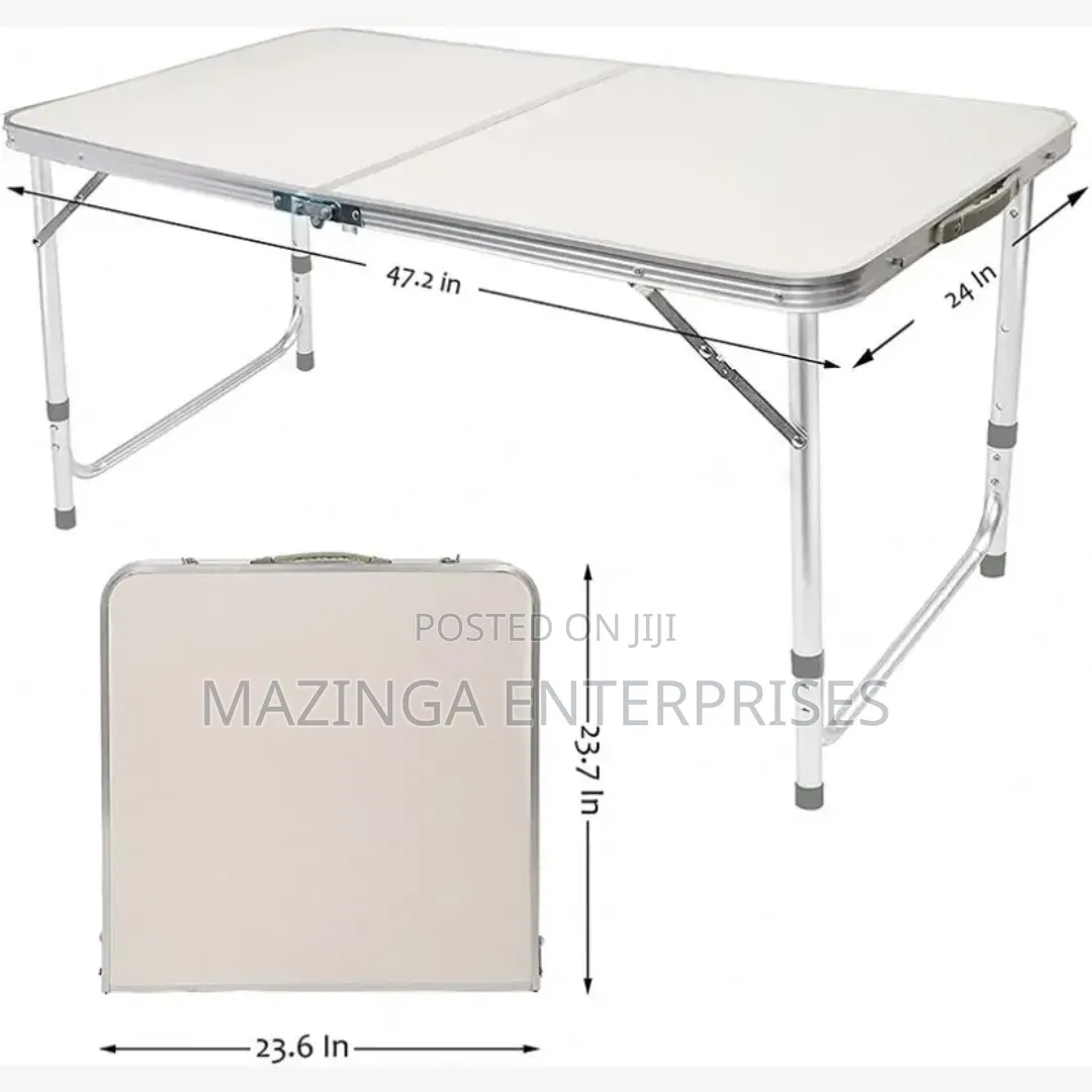 Portable Aluminum Folding and Height Adjustable Camping Table
