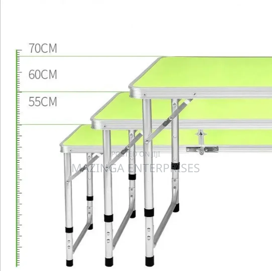 Portable Aluminum Folding and Height Adjustable Camping Table