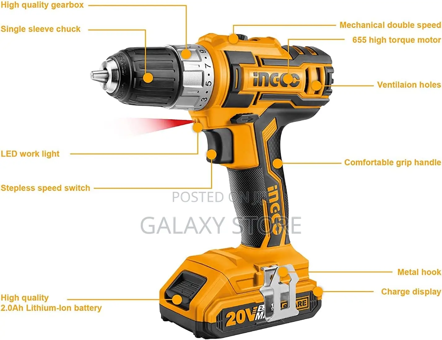 Lithium-Ion Cordless Drill (Cdli200515)