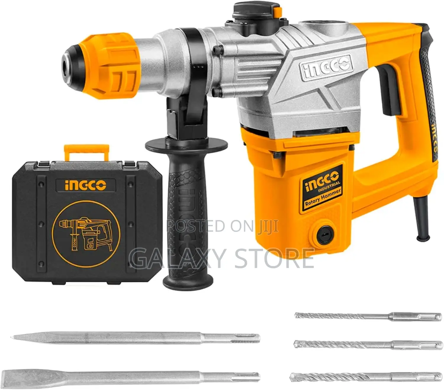 Ingco Rh150038 Rotary Hammer 950rpm 3functions Drill Chisel Heavy Duty