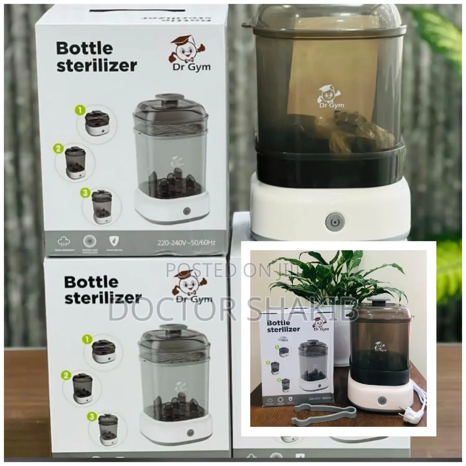 Dr. Gym 3in1 Electric Baby Bottle Sterilizer.