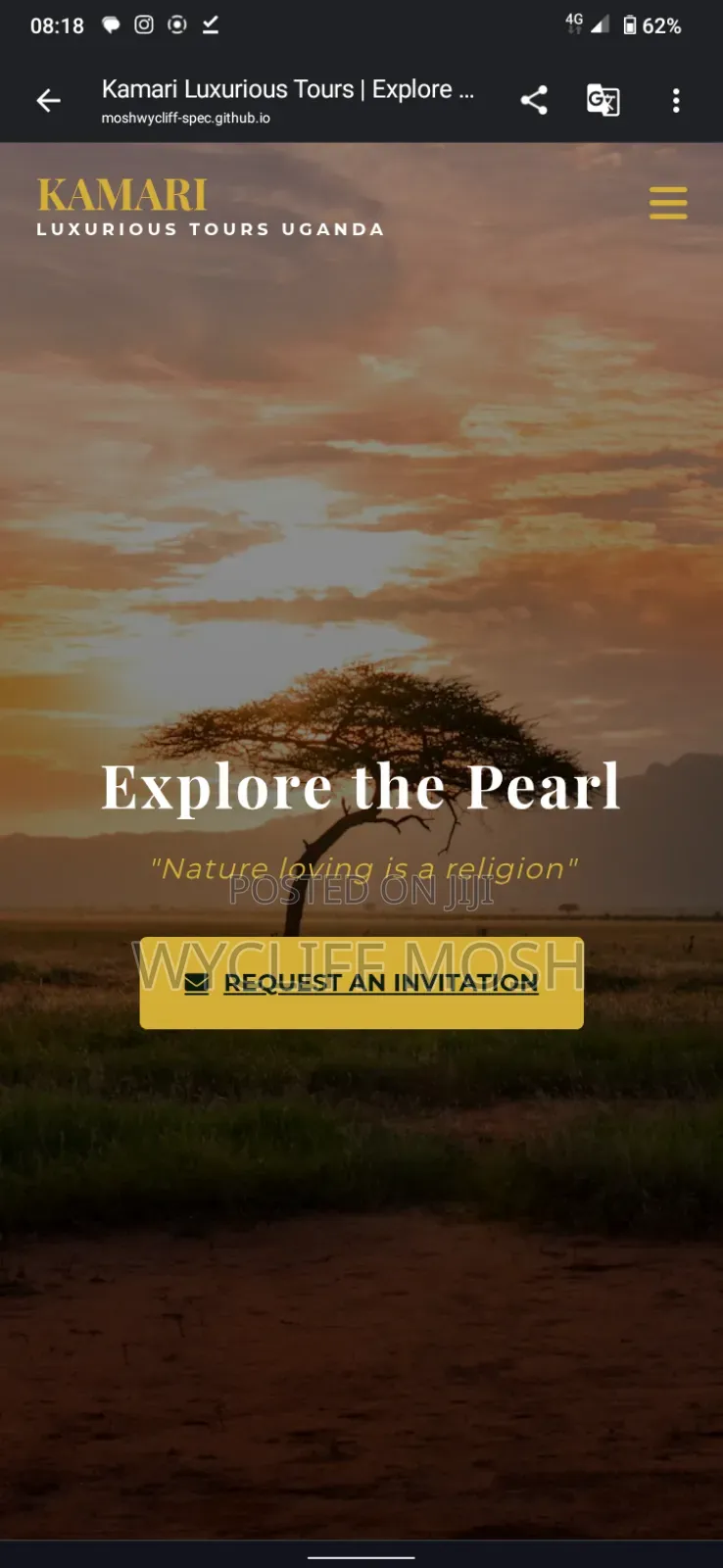 Tourism Site /Landing Page