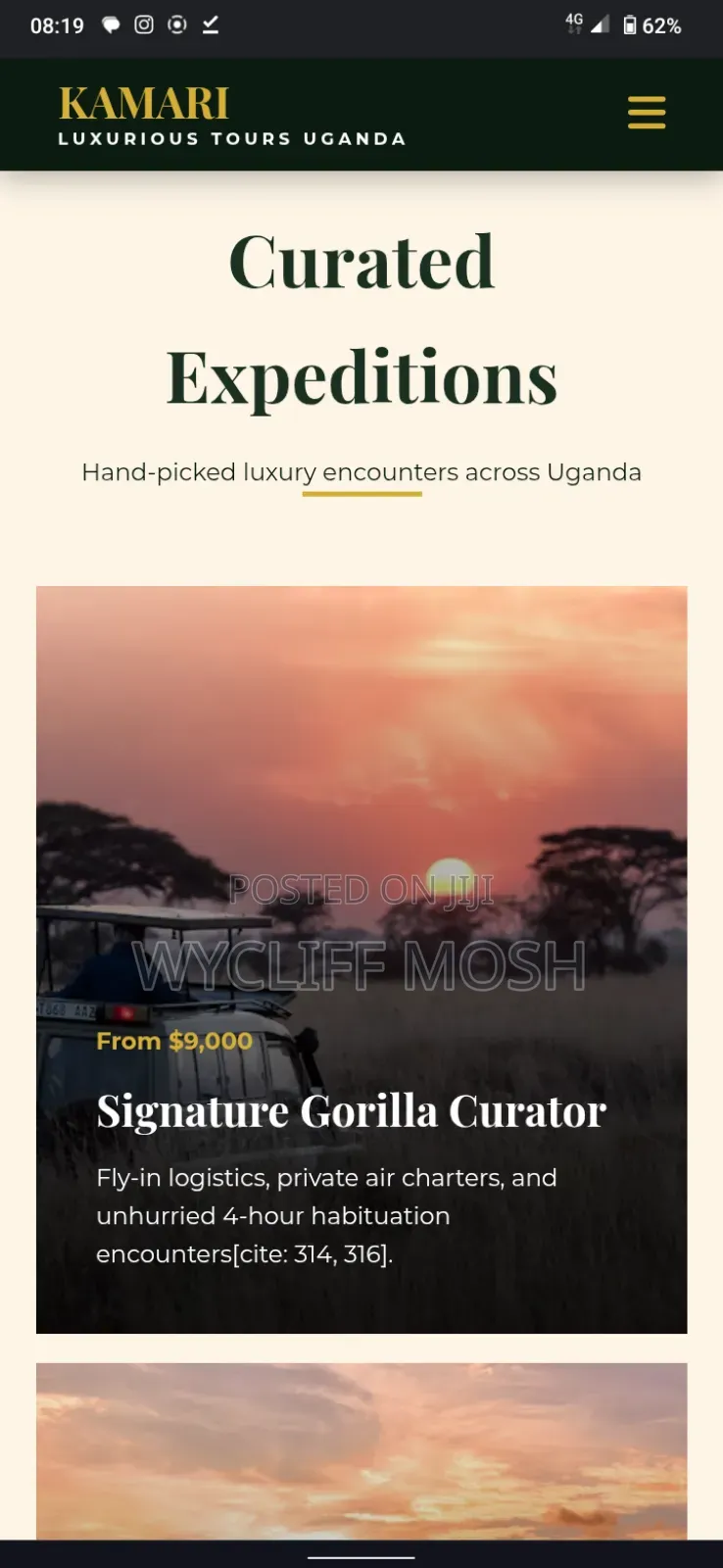 Tourism Site /Landing Page