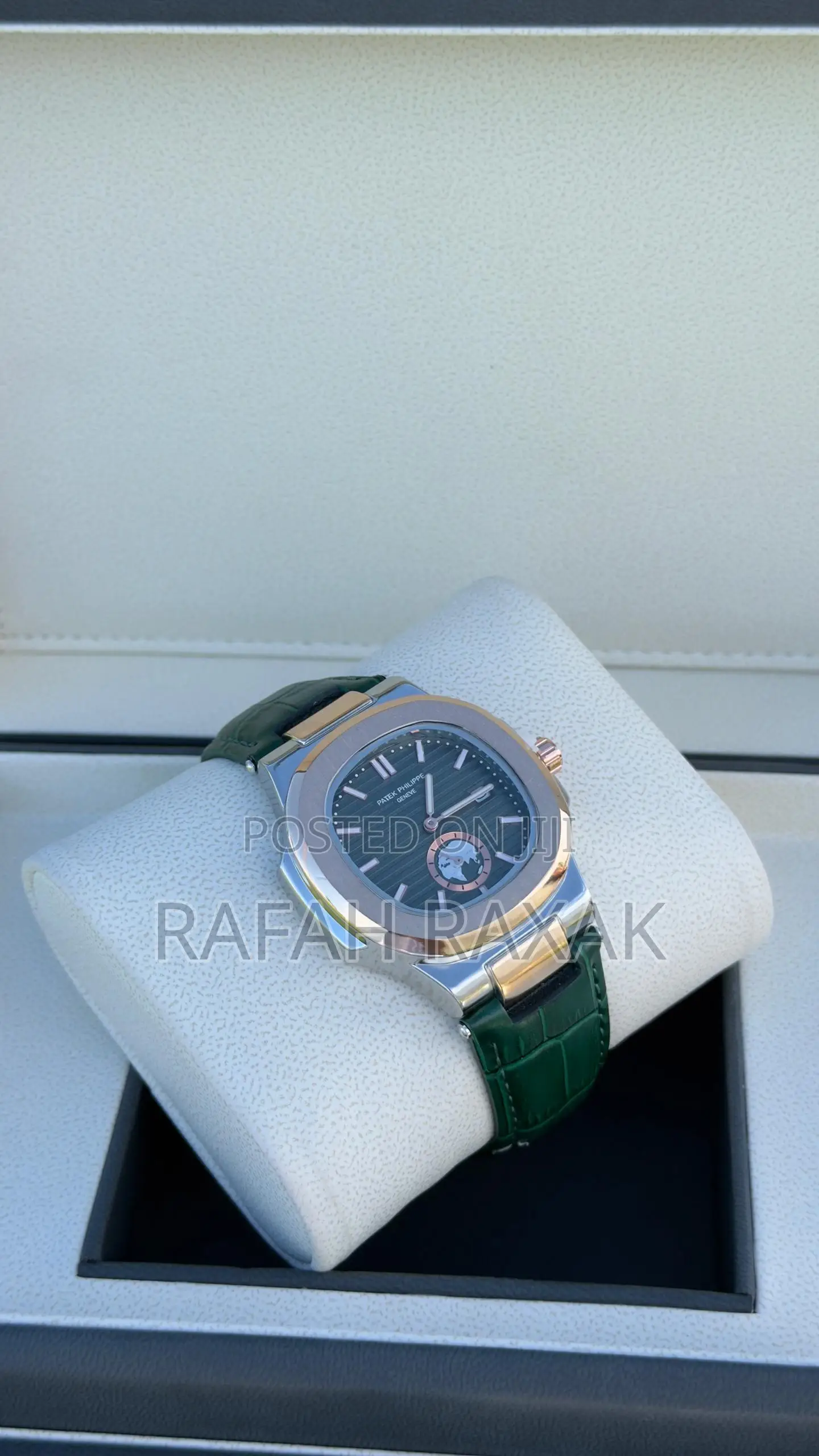 Black Dial Version of Patek Philippe Nautilus Chronograph Watch