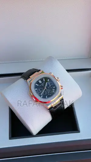 Black Dial of Patek Philippe Nautilus Chronograph Watch