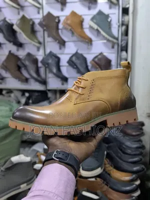 Men's Classic Leather Lace Up Boots _Brown