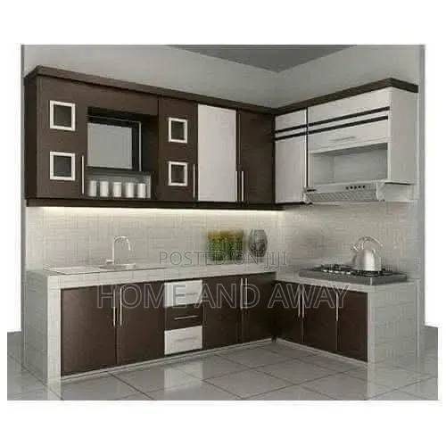 L Shaped Excellent Kitchen Cabinets in Any Colour From 880,000/-