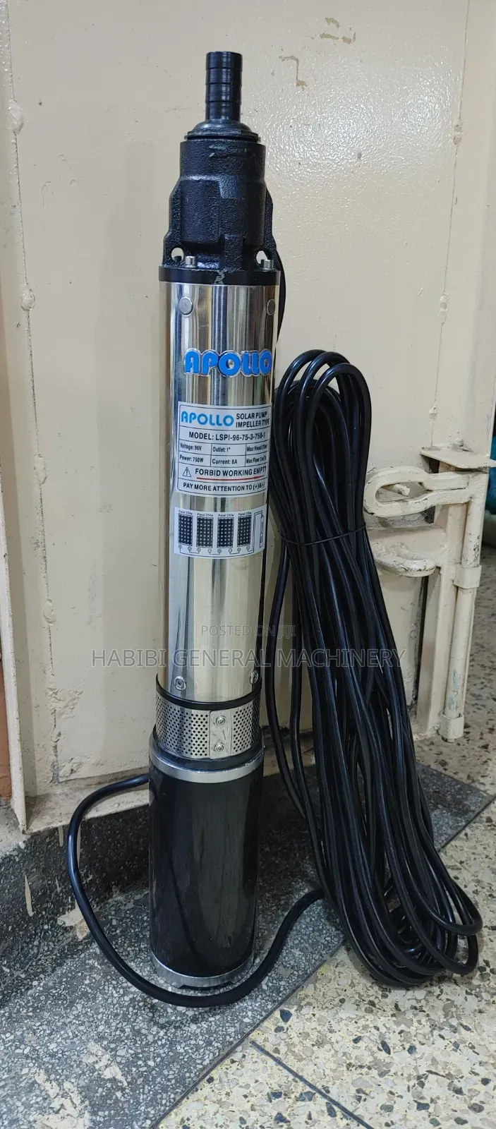 Made in Italy Apollo Submersible/Deep Well Solar/Dc 75m Water Pumps