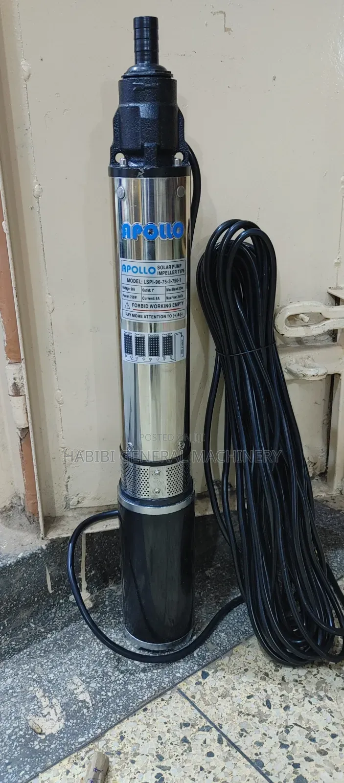 Made in Italy Apollo Submersible/Deep Well Solar/Dc 75m Water Pumps