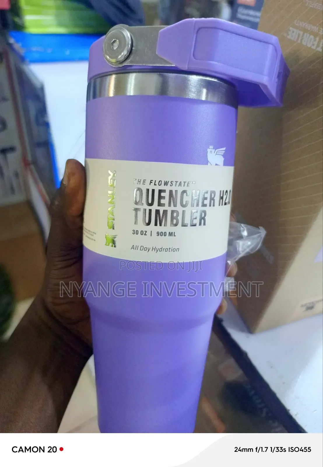 Stanley Cup With Top Handle Purple