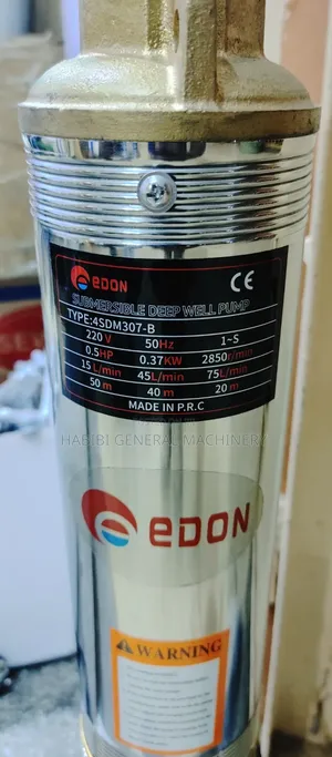Submersible Deep Well Electric Edon Pumps 50 Metres
