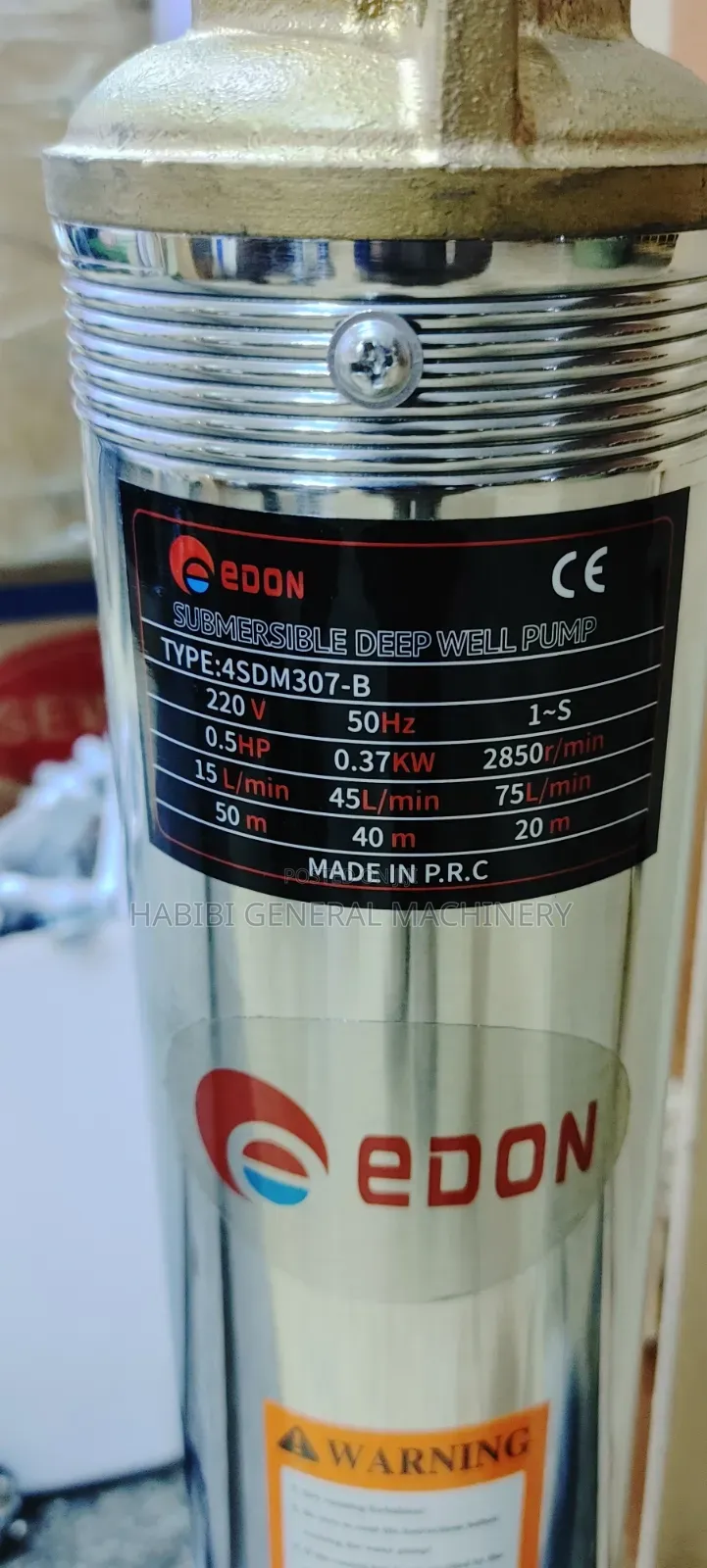 High Quality/High Production Electric Edon 50m Submersible Water Pumps
