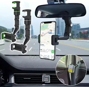 Universal Clip Cellphone Holder Designed for Car Rearview Mirrors
