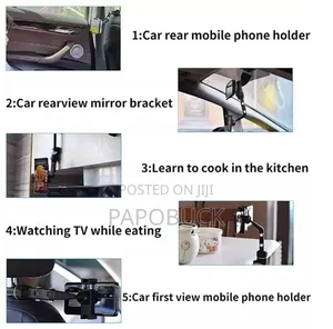Universal Clip Cellphone Holder Designed for Car Rearview Mirrors