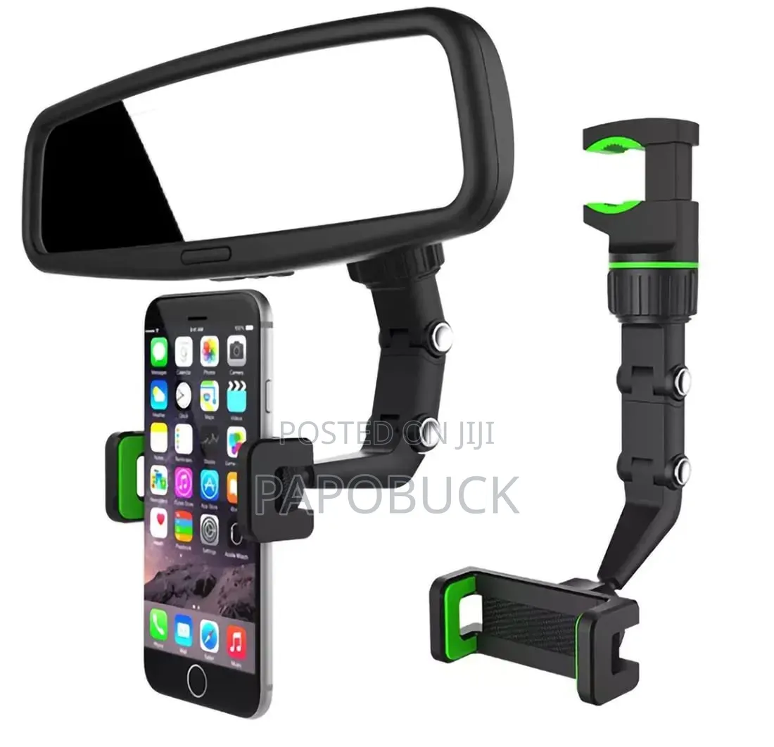 Universal Clip Cellphone Holder Designed for Car Rearview Mirrors