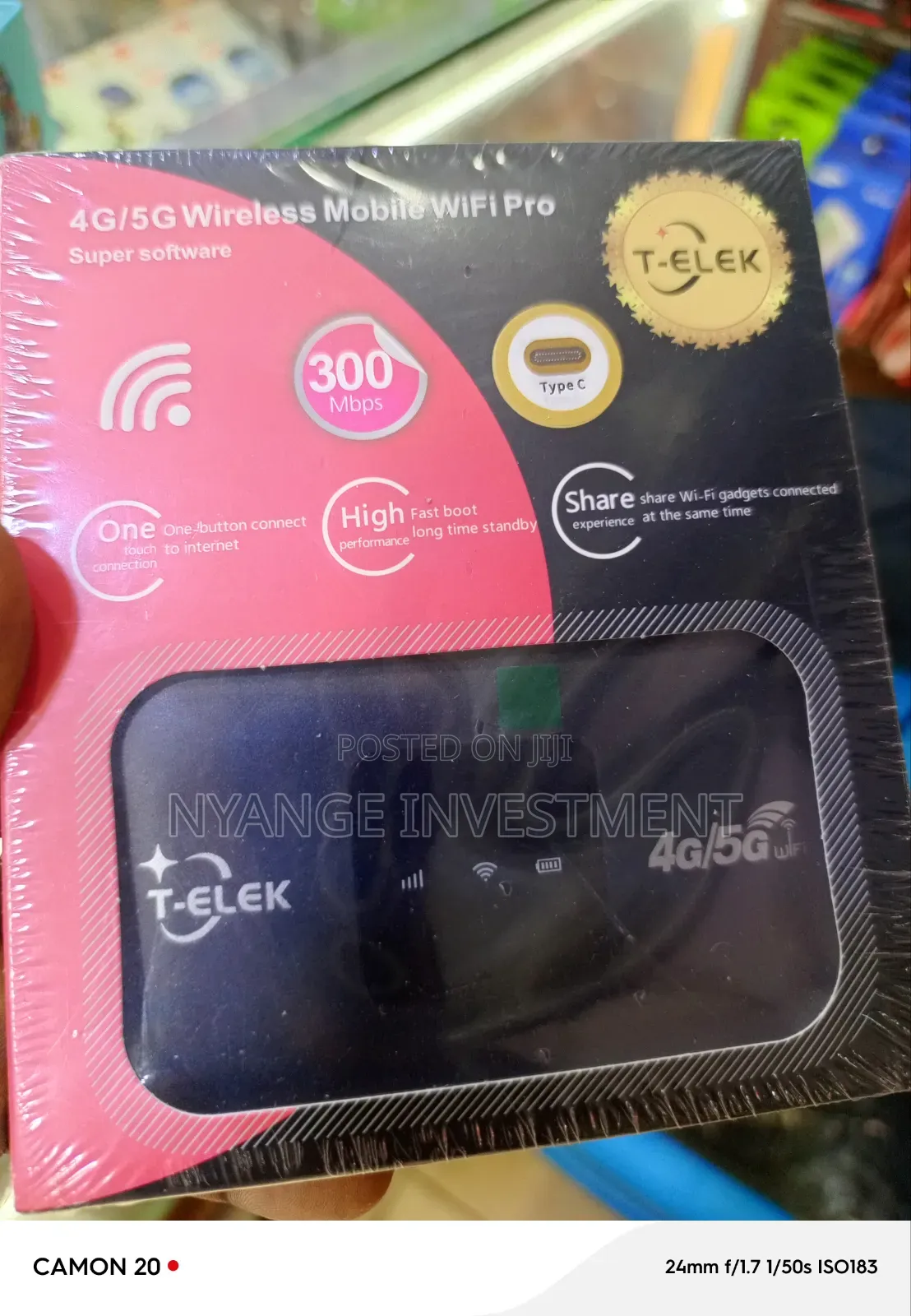 T-Elek 4g/5g Wireless Mobile Wifi Pro, a Portable Hotspot Router.