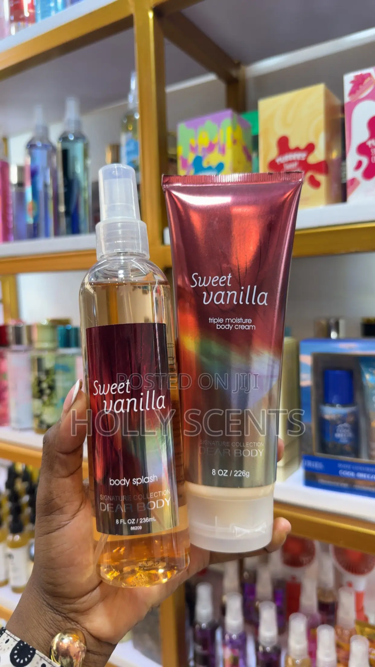 Body Lotion and Body Splash