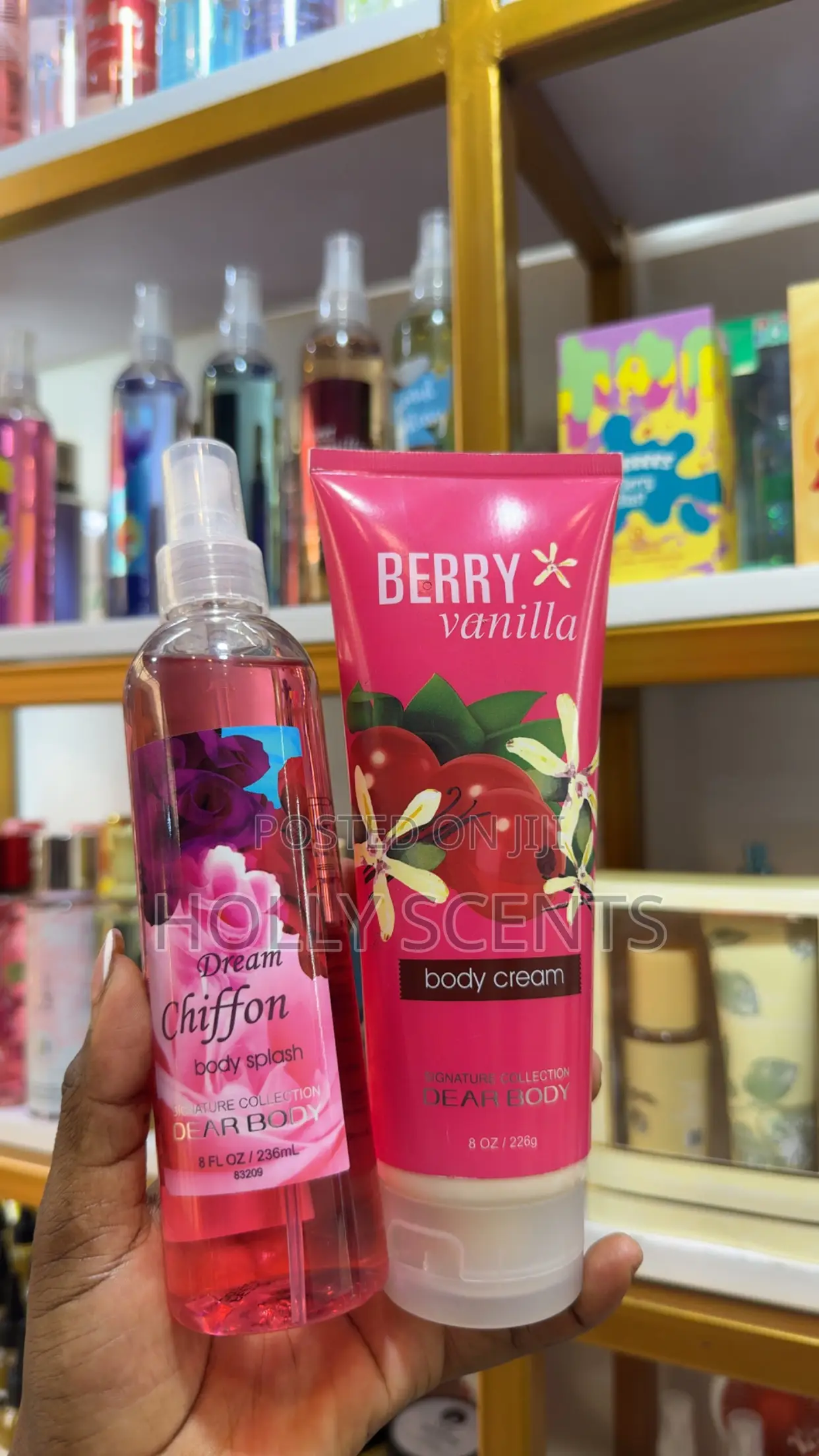 Body Lotion and Body Splash