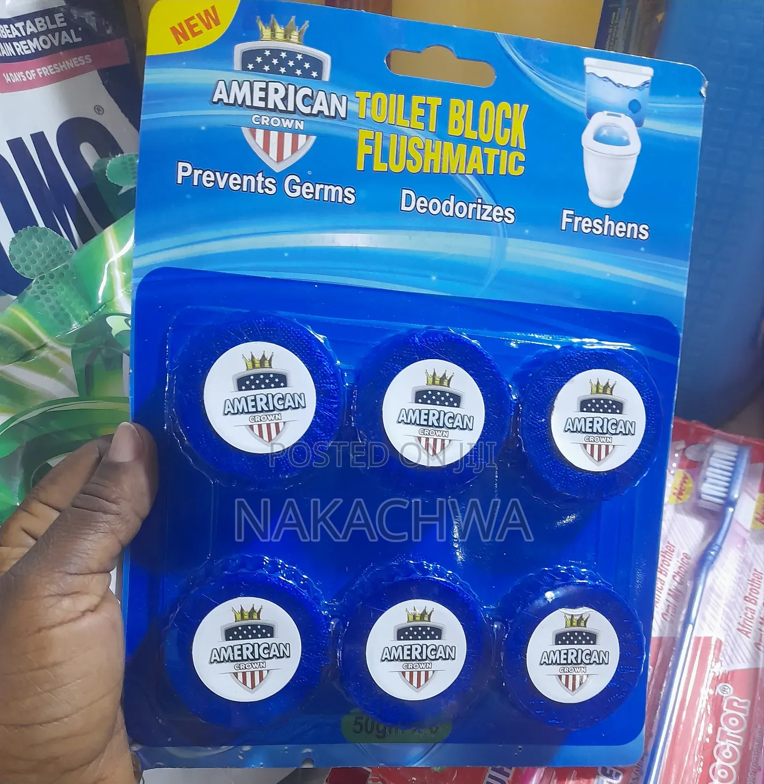 6 Pieces Of American Tolilet Blocks Flushmatic